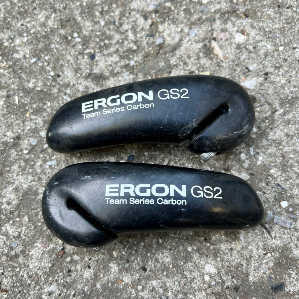 Ergon GS2 Team Series Carbon Bar Ends Black MTB XC Ergonomic Grips CX Hybrid 