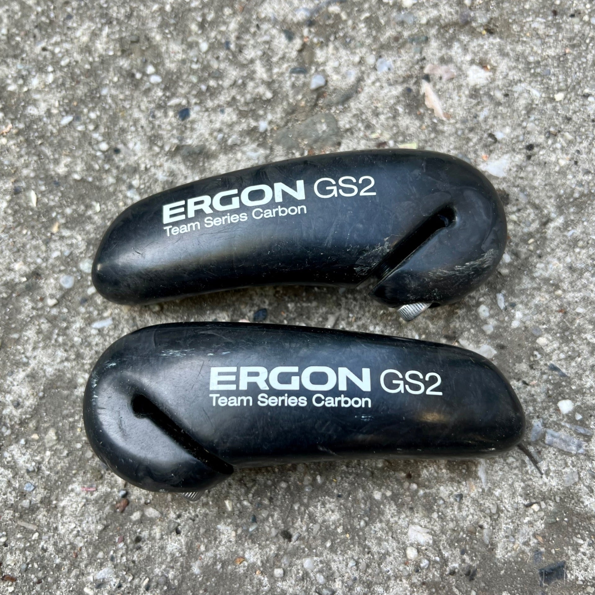 Ergon GS2 Team Series Carbon Bar Ends Black MTB XC Ergonomic Grips CX Hybrid 