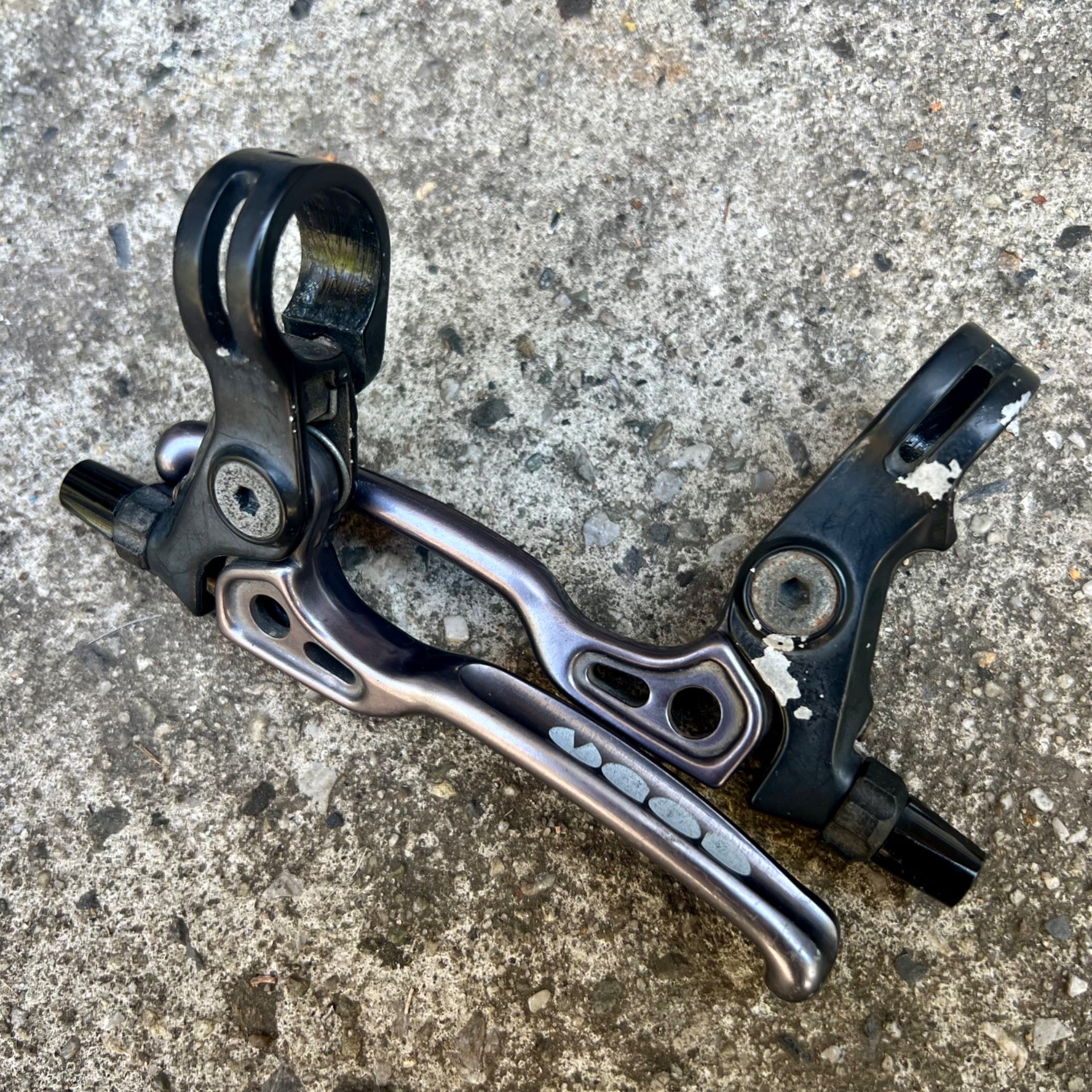 CODA Cannondale Cantilever Brake Levers Vintage MTB Mountain Bike Black Gray 