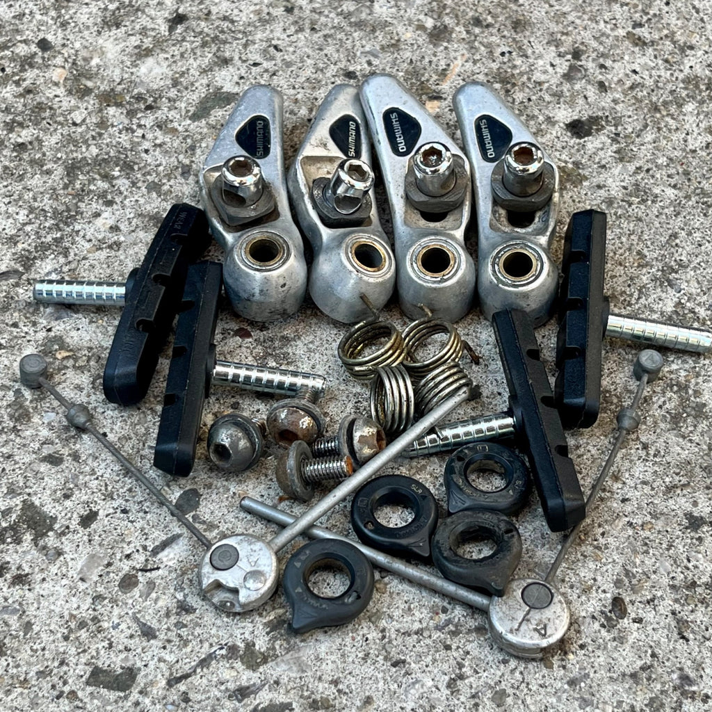 Used Shimano Deore DX BR-M650 Brakes Brake Set Vintage Cantilver MTB Retro Touring-Bicycle Bin