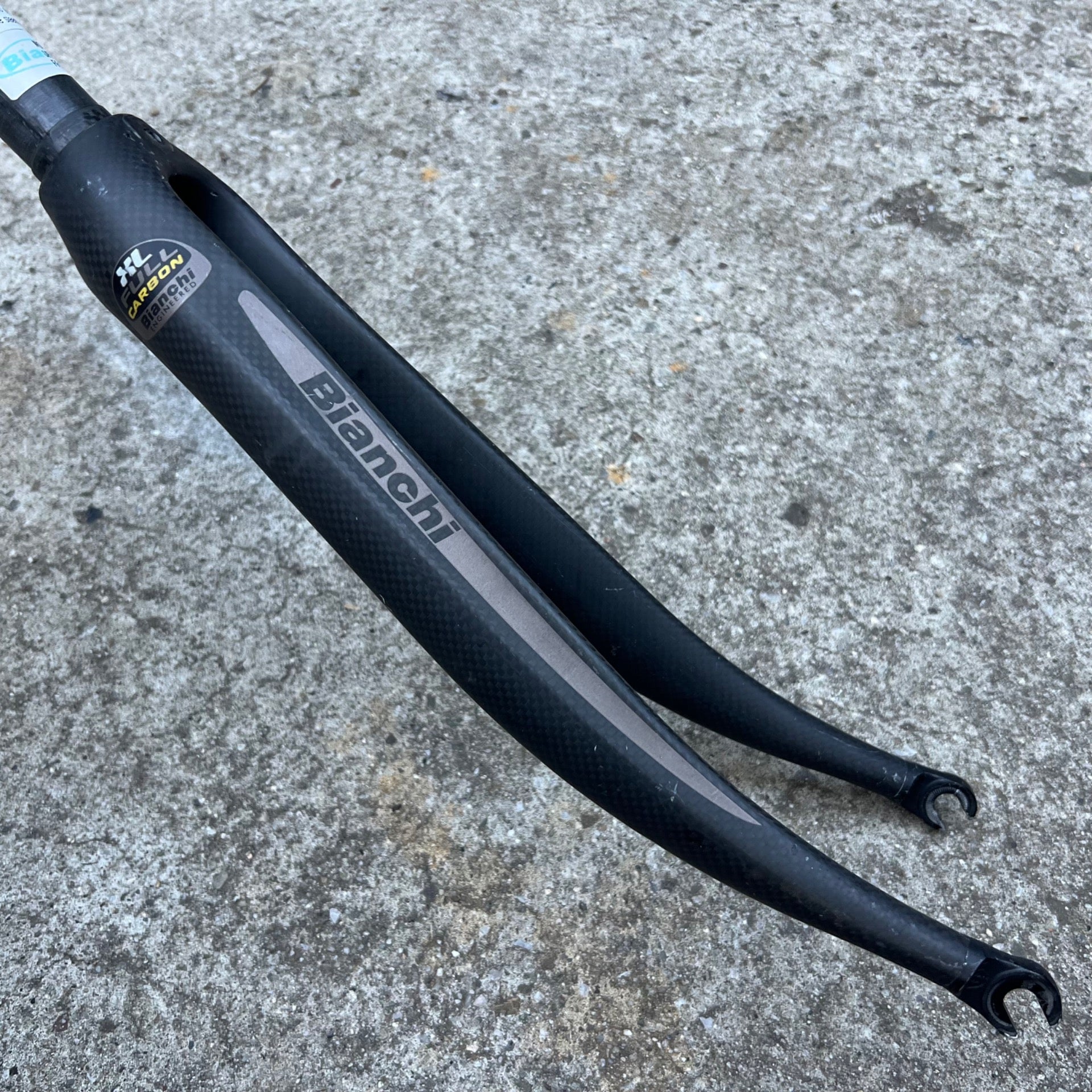 Bianchi XL Full Carbon Fork 700c 1 1/8” Threadless 7.5in Road Bike Black Racing