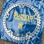 Used NICE Sugino 144 BCD 45T Chainring Drillium Vintage Road Track Bike Silver Retro-Bicycle Bin