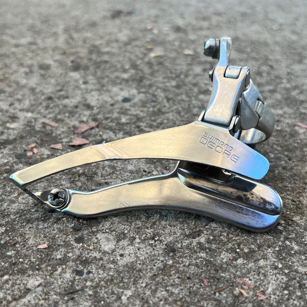 Used NICE Shimano Deore FD-MT60 Front Derailleur 28.6mm Bottom Pull Triple Vintage-Bicycle Bin