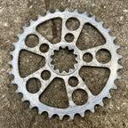 Used White Industies 34T ENO Chainring Silver Vintage Mountain Bike MTB Gravel Retro-Bicycle Bin