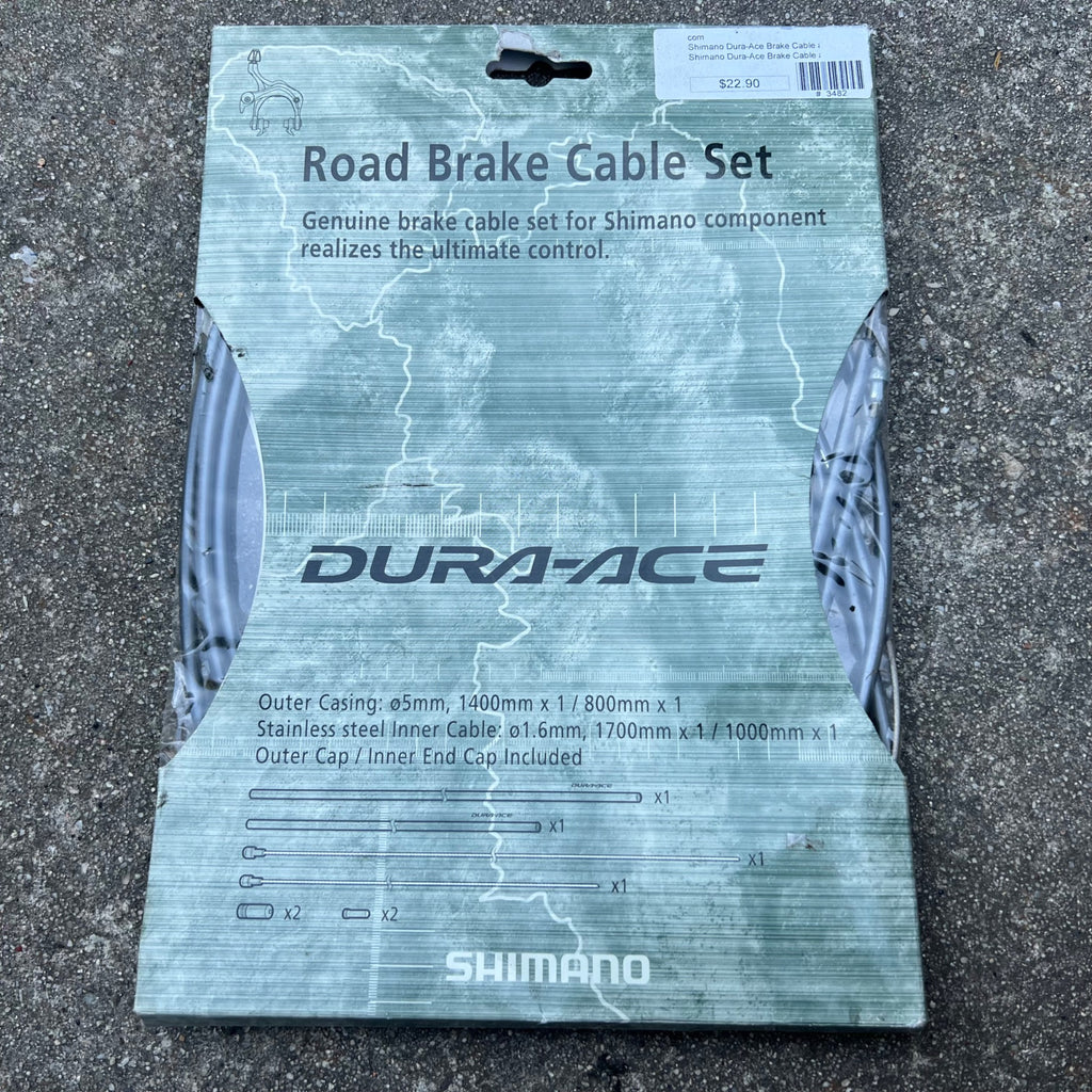 NOS NEW Shimano Dura Ace Brake Cable & Housing Set Dark Gray Road Bike 7700 7800
