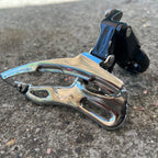 Used Shimano Deore LX FD-M566 31.8 Bottom Pull Front Derailleur Vintage MTB Black-Bicycle Bin