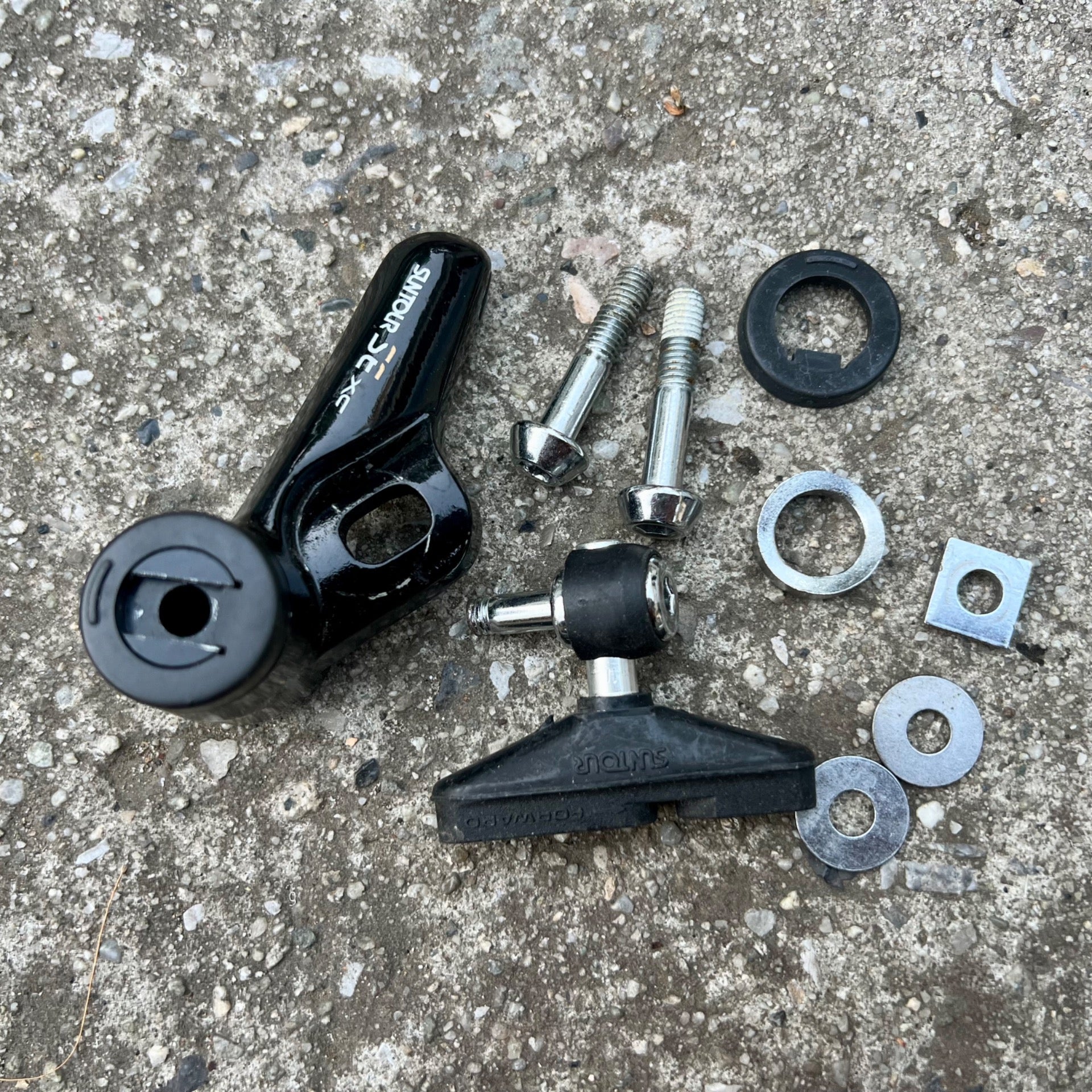 Suntour SE XC Left Brake Arm & Parts Bolts Washers Pad Cantilever Vintage Retro 