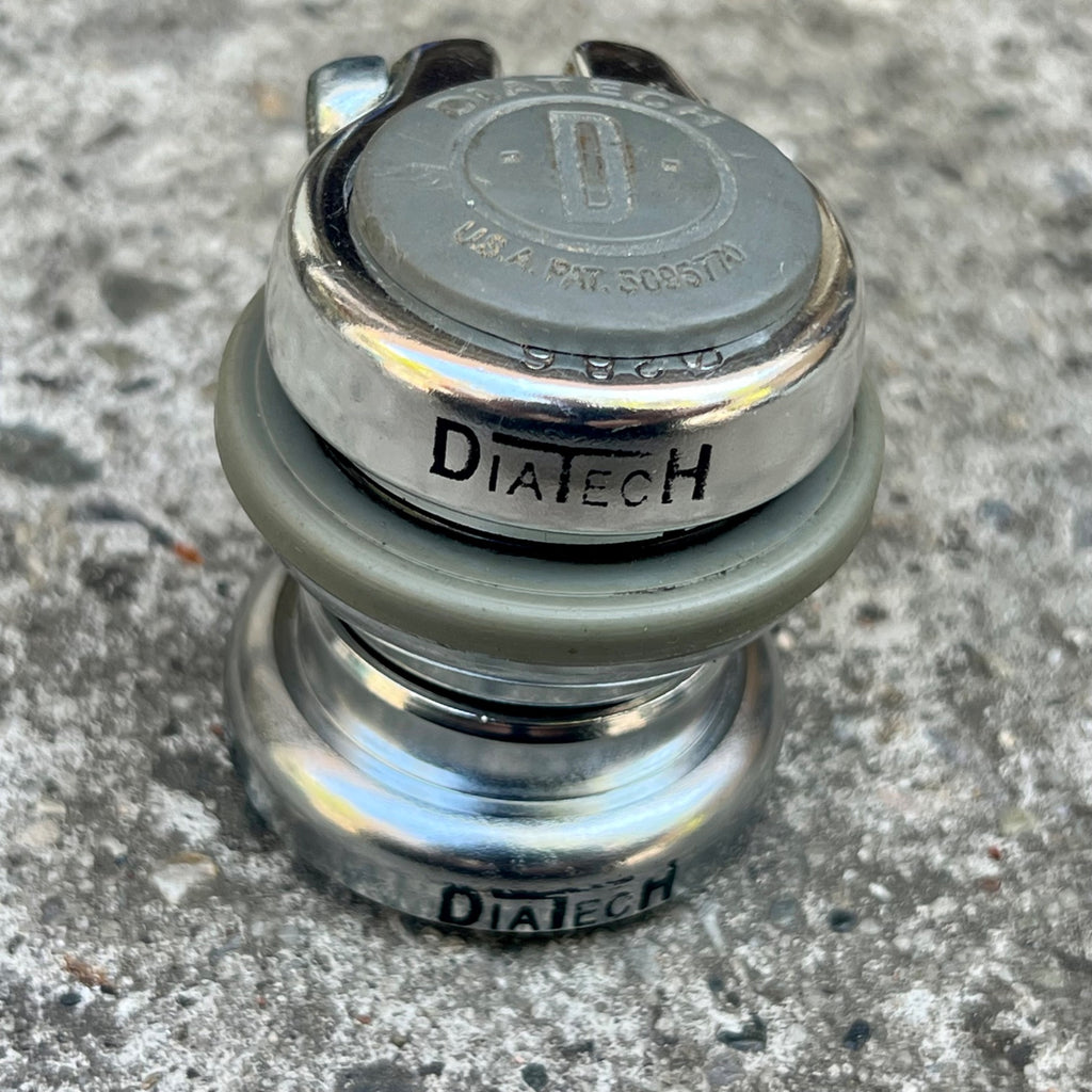 Dia-Tech 1 1/8” Threadless Headset Steel Vintage MTB Gravel Retro Chrome Steel 