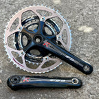 Used FSA SLK Carbon Triple Crankset 30-39-50T 10 Speed 170mm Road GXP Touring Gravel-Bicycle Bin