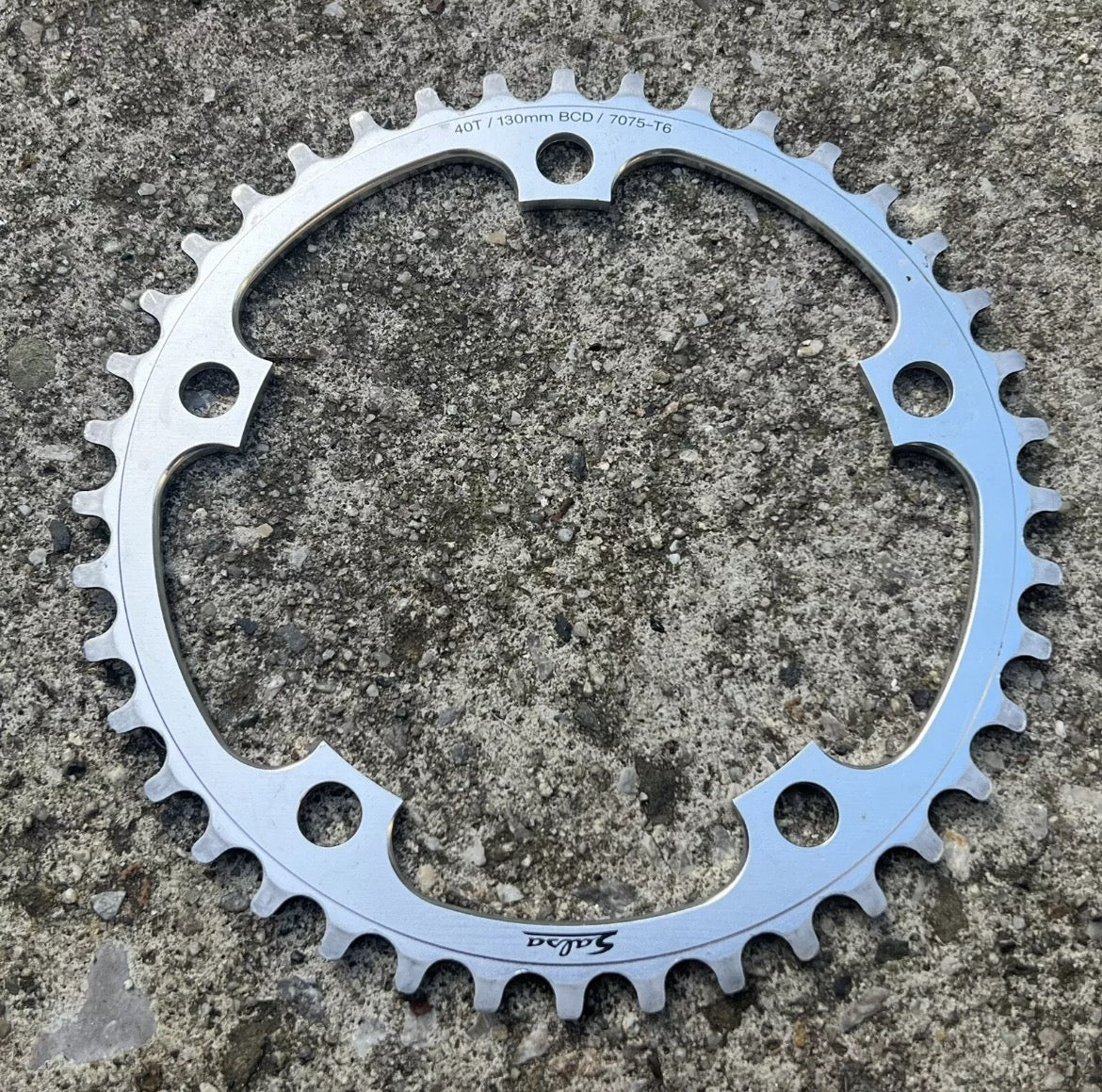 LOW MILES Salsa 40T 130BCD Chainring Silver Tooth 7075-T6 Aluminum Road Gravel