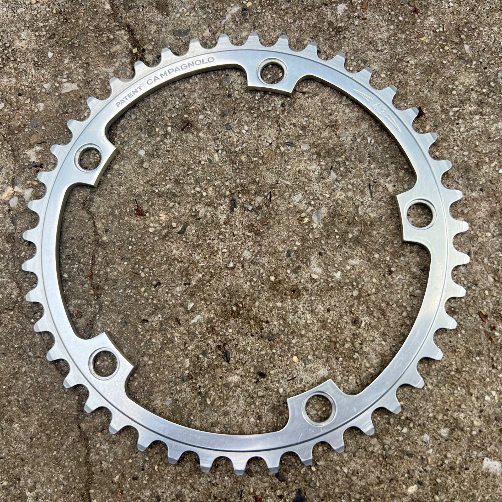 NOS Campagnolo 144 BCD 43T Chainring Road Track Vintage Retro Silver Small 5