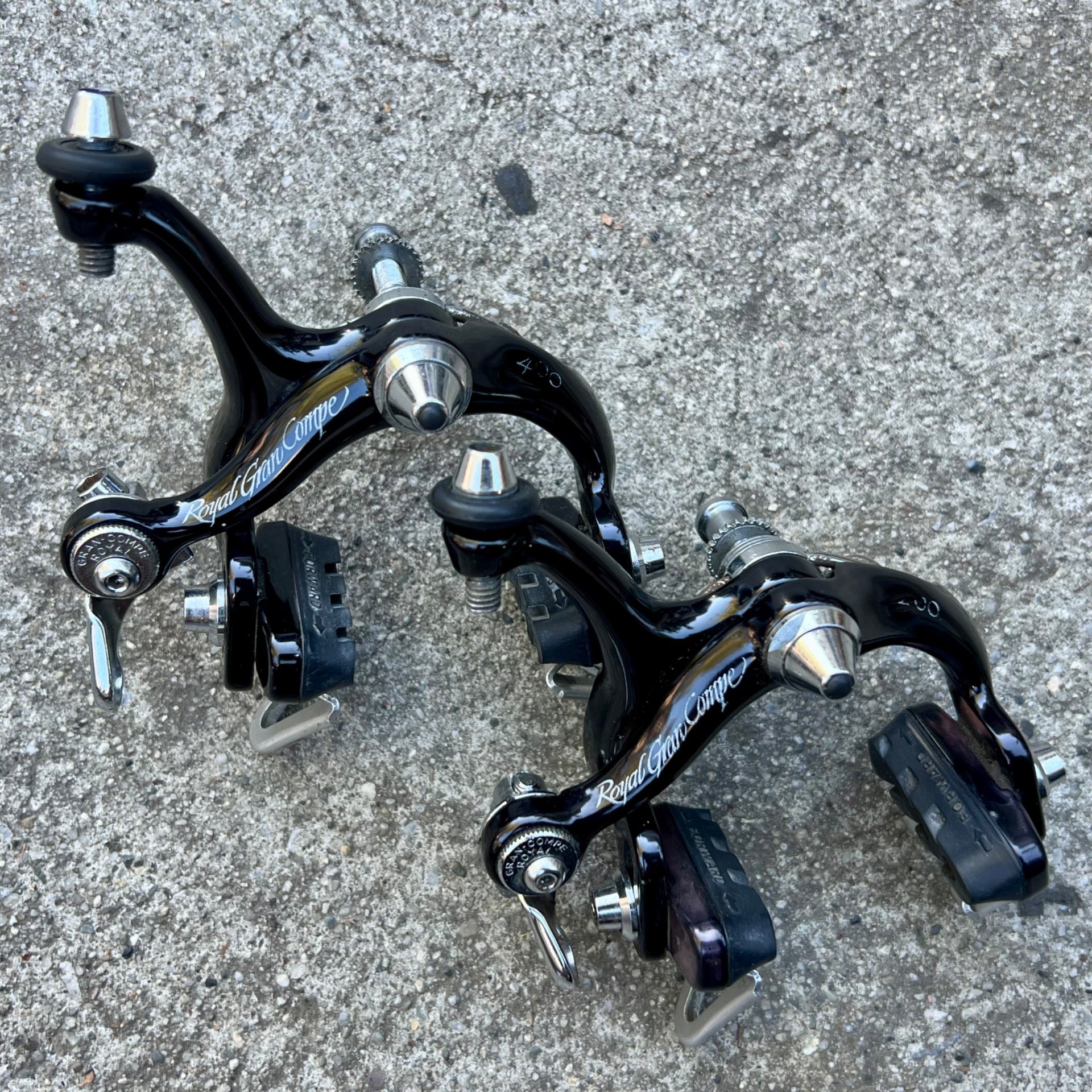 Royal Gran Compe 400 Brakes Black Road Bike Brake Set Dia Compe Vintage Road