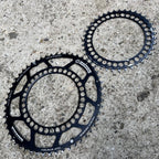 Used Rotor Q Rings 53/39T 130BCD Oval Chainring Set Road Black Racing Aluminum OCP-Bicycle Bin