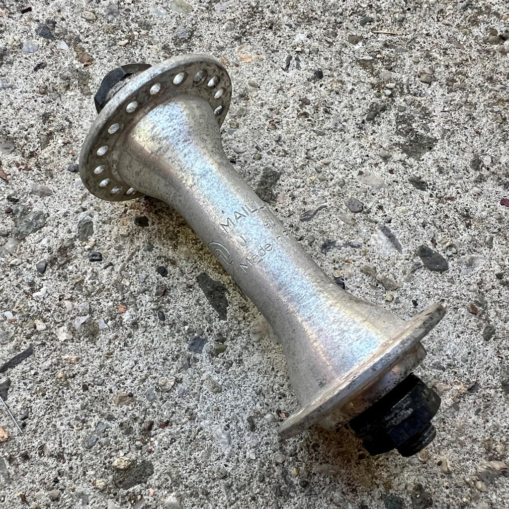 Maillard 36H Hole Front Hub 100mm Vintage Retro Road Bike Gray 89 Stamp