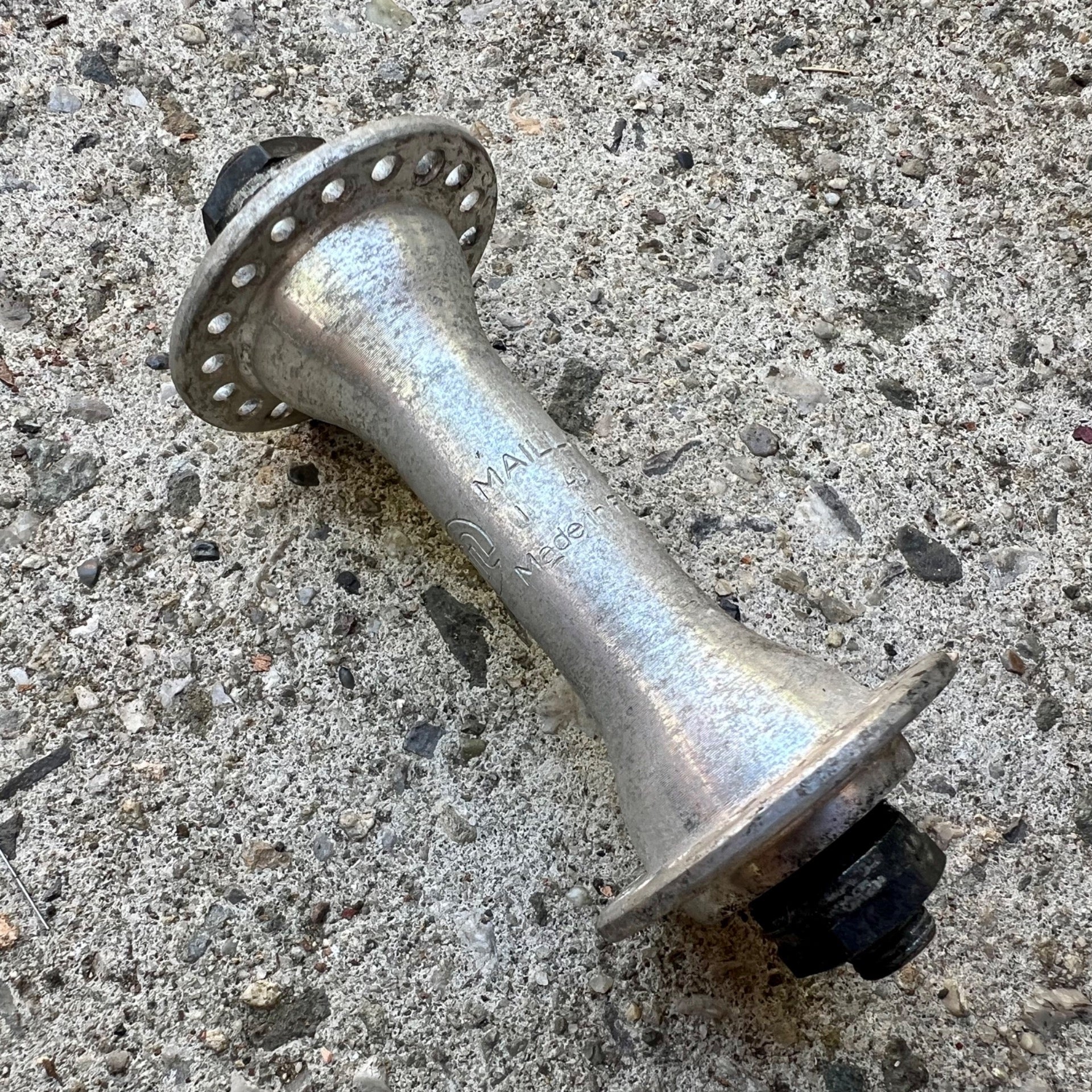 Maillard 36H Hole Front Hub 100mm Vintage Retro Road Bike Gray 89 Stamp