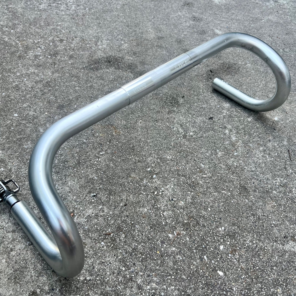Nitto B115 25.4x450mm Drop Bars Silver Aluminum Wide Touring Road Bike 