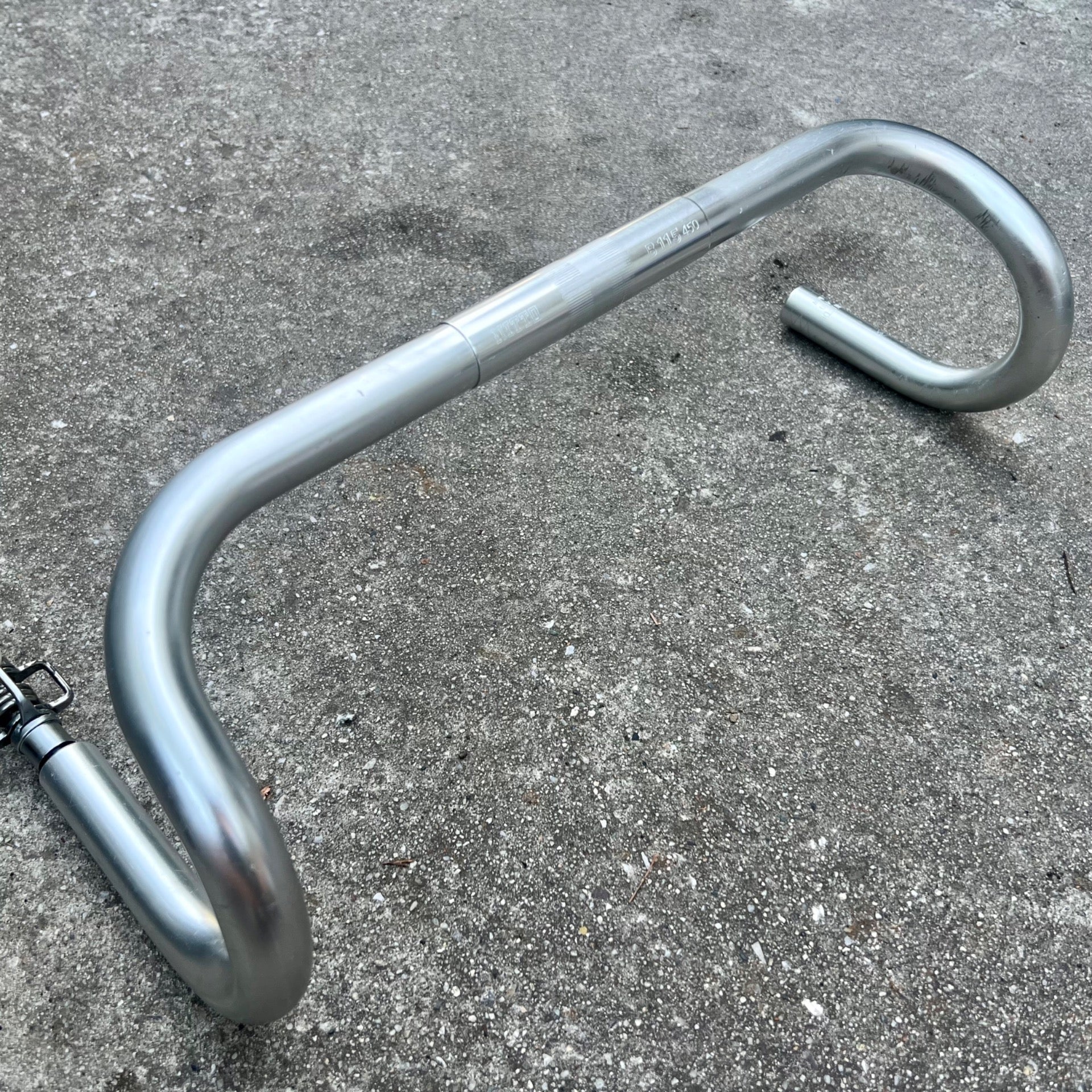 Nitto B115 25.4x450mm Drop Bars Silver Aluminum Wide Touring Road Bike 