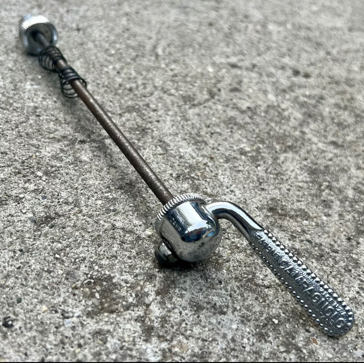 Campagnolo Rear Quick Release Skewer 126mm Vintage Chrome Retro Steel Road Bike!