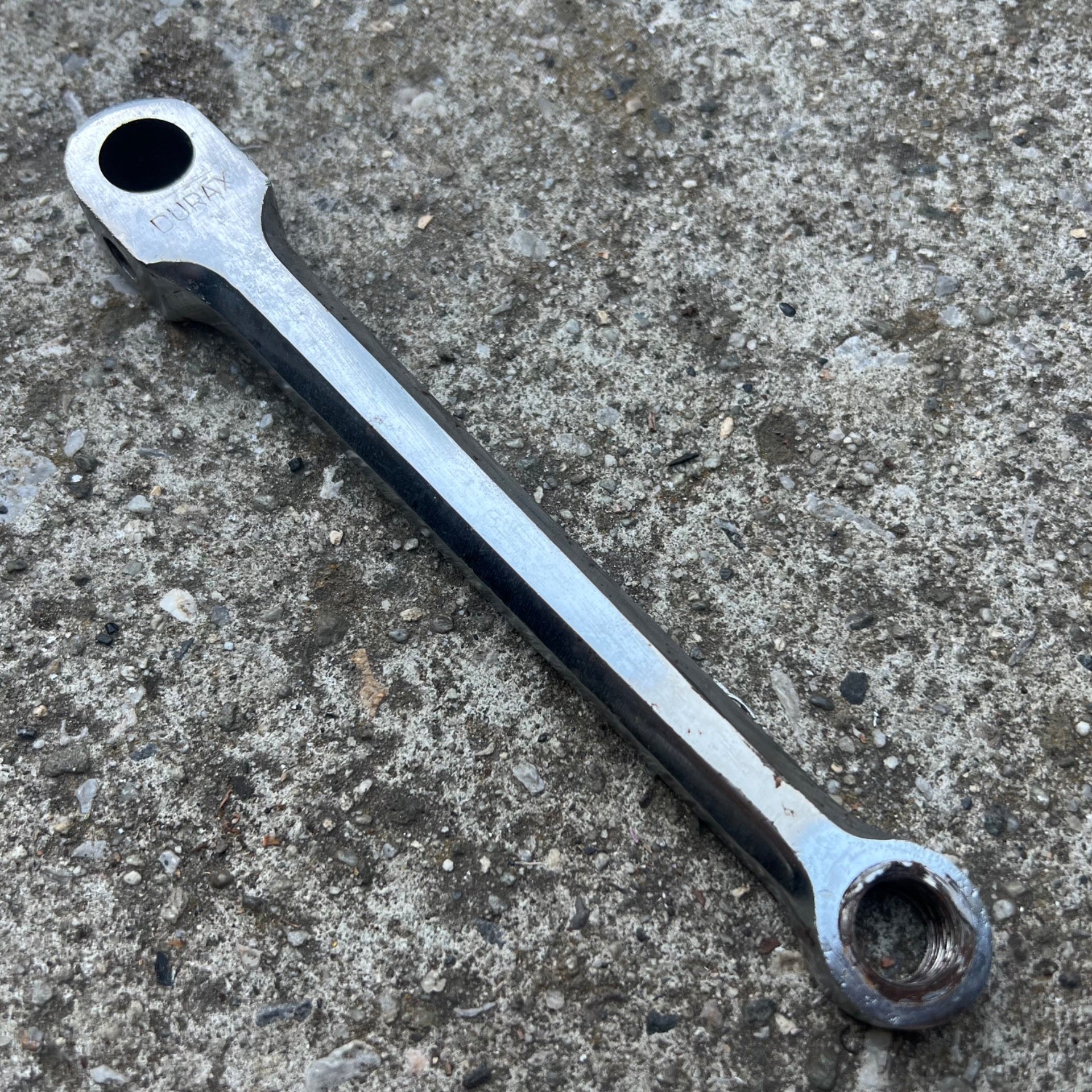 Durax 170mm Non Drive Side Crank Arm Left Chrome Vintage Road Touring Bike Retro