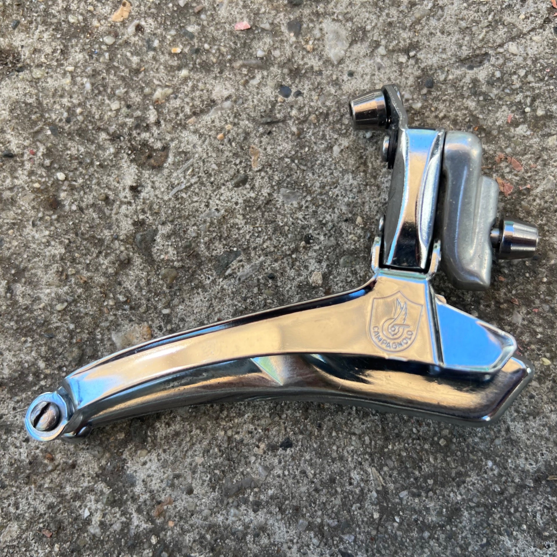 Campagnolo Athena Braze On Bottom Pull Front Derailleur Vintage Road Bike Chrome