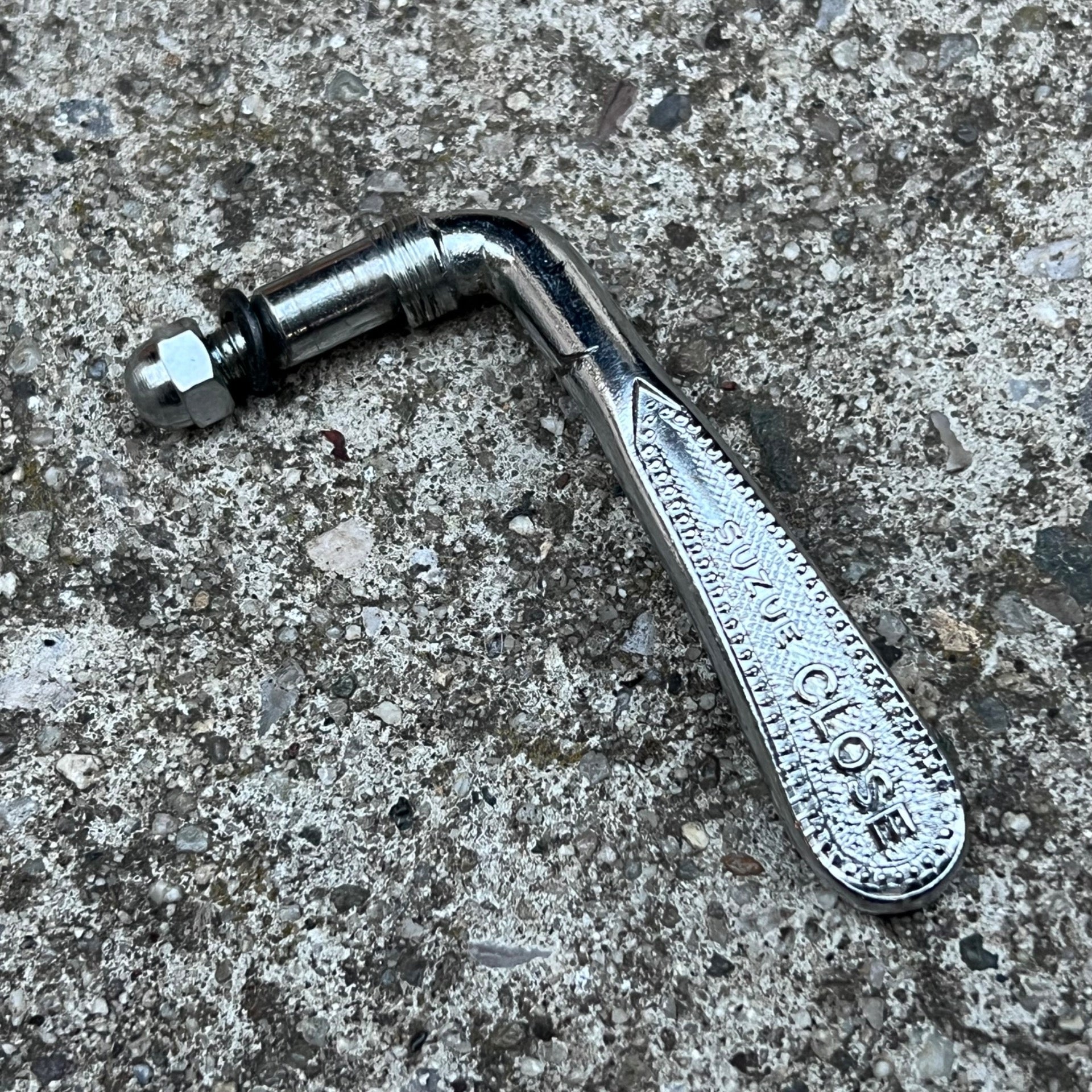 Suzue Vintage Quick Release Skewer Cam Lever Vintage Road Bike Touring Chrome 