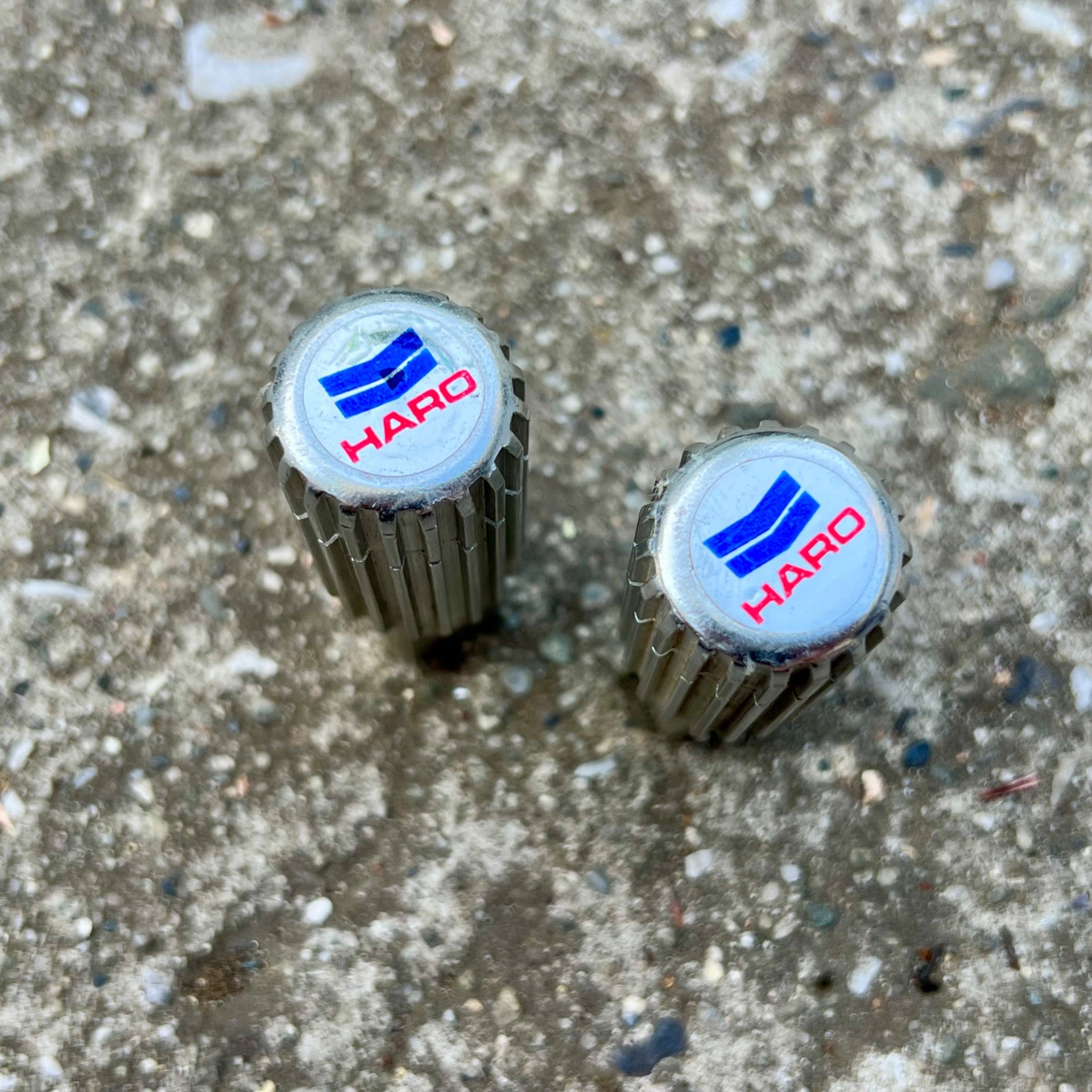 NOS Haro Axel Extenders Pegs 26 TPI Silver Aluminum Vintage BMX OG Freestyle