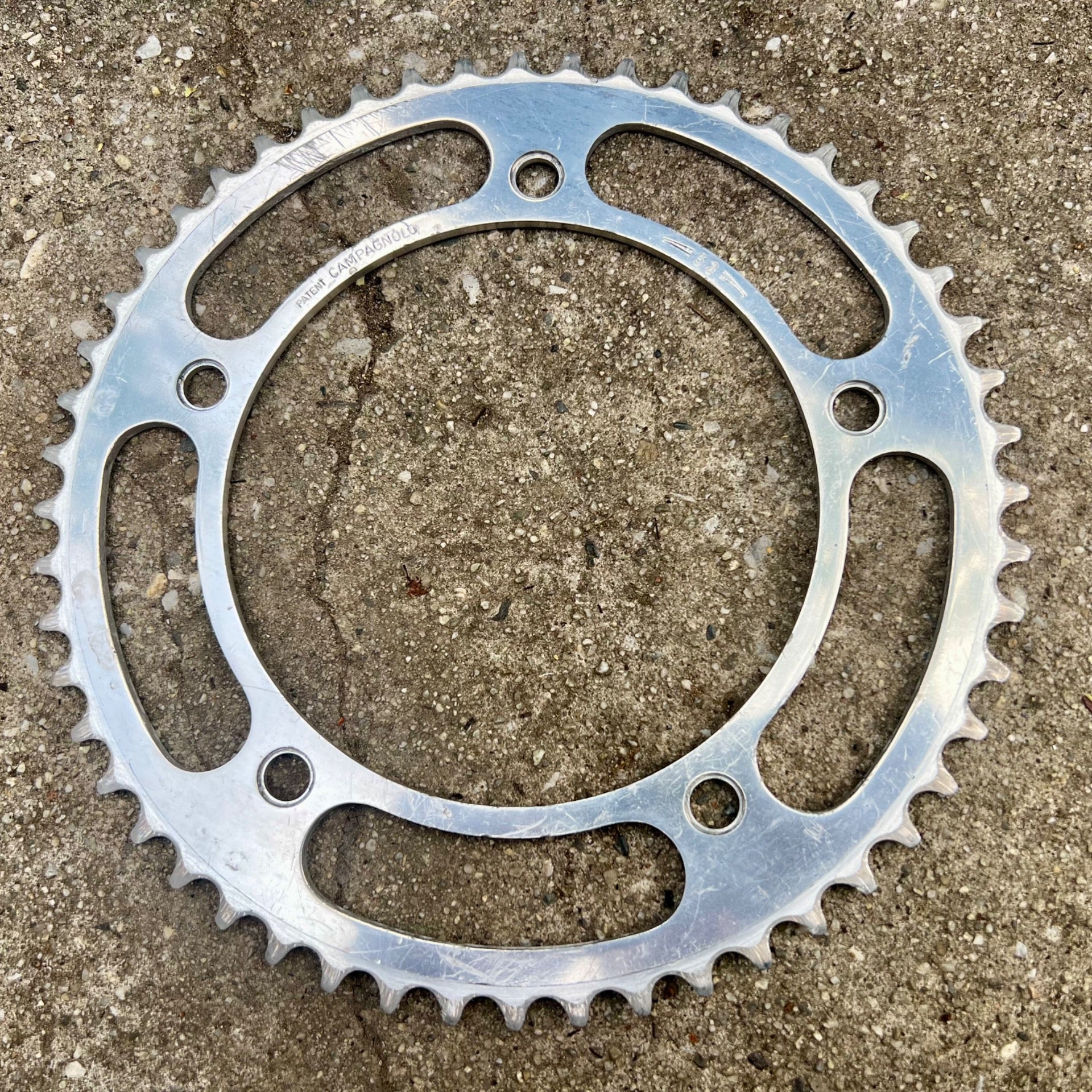 Campagnolo 151 BCD 52T 3/32” Chainring Vintage Road Track Silver Campy 5 Bolt
