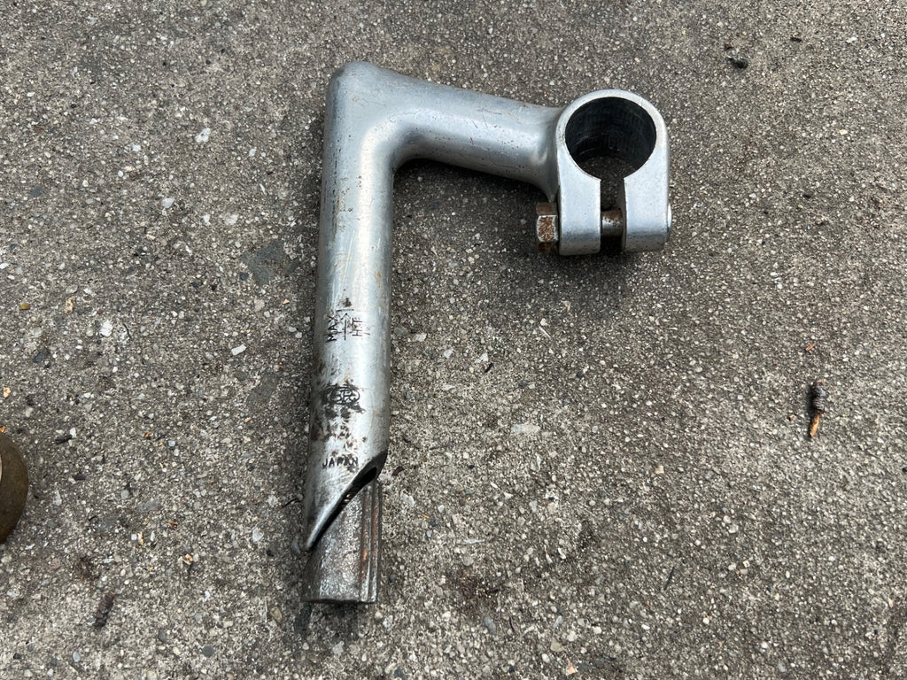 Vintage Raleigh Stem 85mm 26.0mm 1in Quill Road Touring Cruiser Bike Silver Gray
