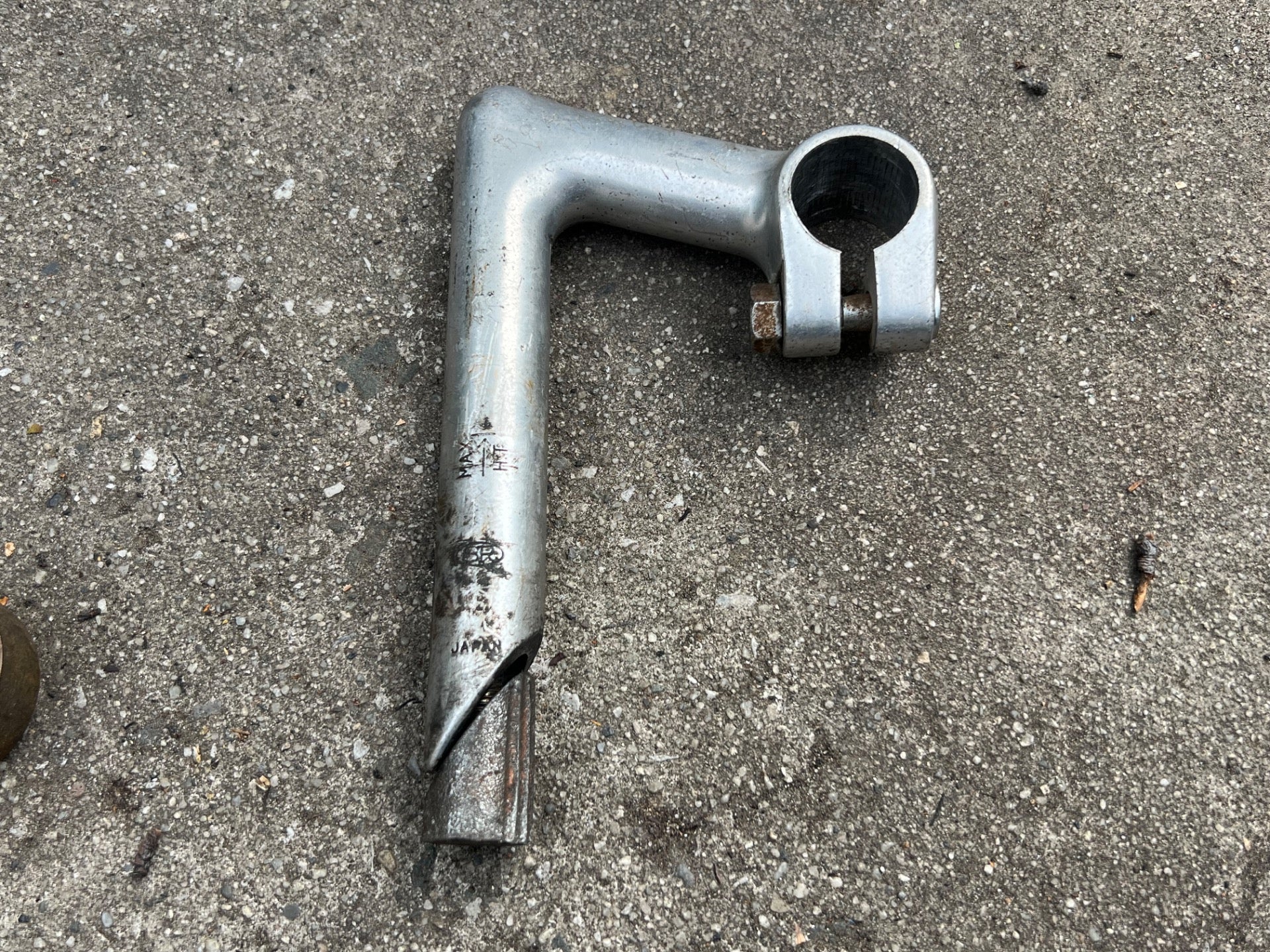 Vintage Raleigh Stem 85mm 26.0mm 1in Quill Road Touring Cruiser Bike Silver Gray