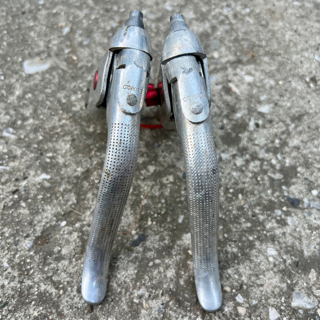 Dia Compe Brake Levers Drop Bar Aluminum Vintage Retro Road Bike Silver Aluminum