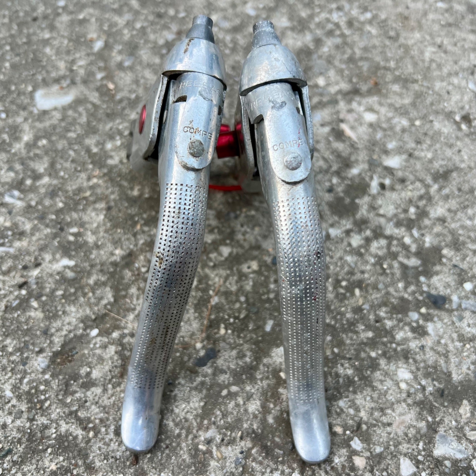 Dia Compe Brake Levers Drop Bar Aluminum Vintage Retro Road Bike Silver Aluminum