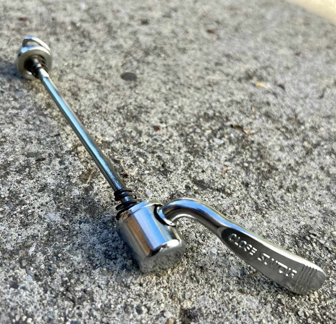 Suntour Front Quick Release Skewer 100mm Chrome Steel Vintage Retro MTB Road
