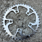 Real 94 BCD 42T 5 Bolt Big Vintage MTB Mountain Bike Silver Chainring