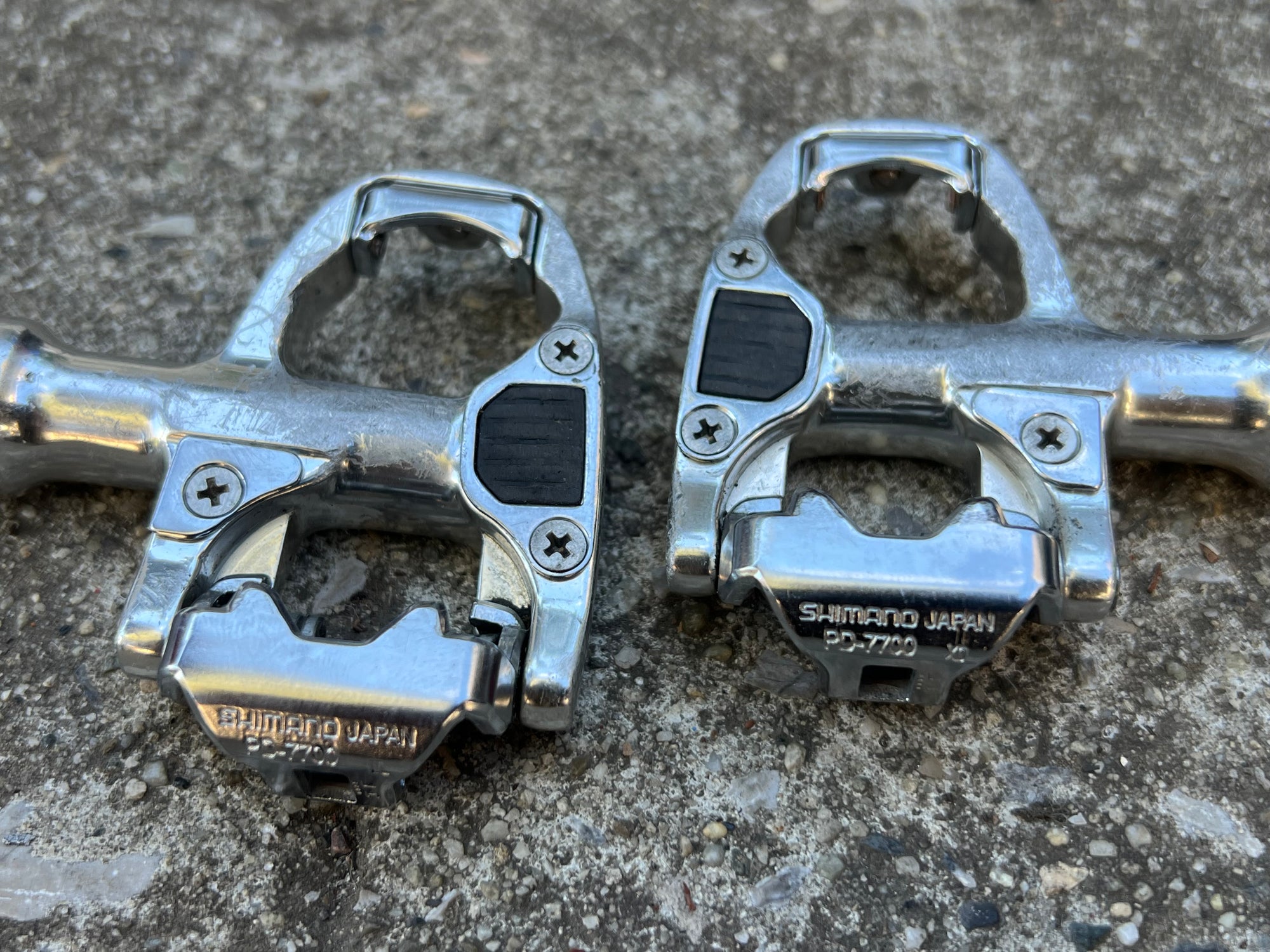 Shimano Dura Ace PD-7700 SPD-R Clipless Pedals Road Bike Silver DA