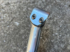 Used Qranc 125x25.4mm Stem 1 1/8” Threadless Silver Aluminum Vintage MTB Mountain-Bicycle Bin