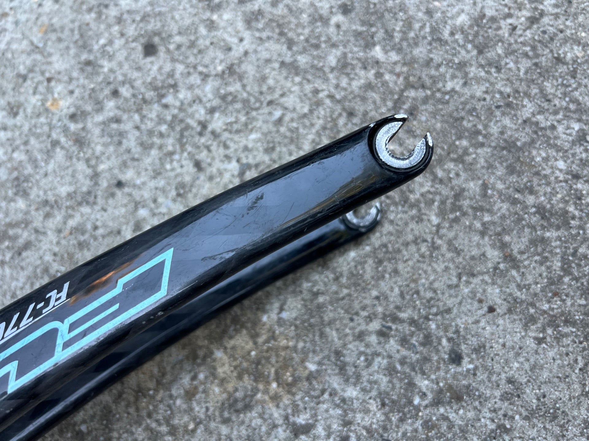 Fuji Carbon Fork 1 1/8” Threadless Steerer 9.25” Silver Black Road Bike Racing - Image 3