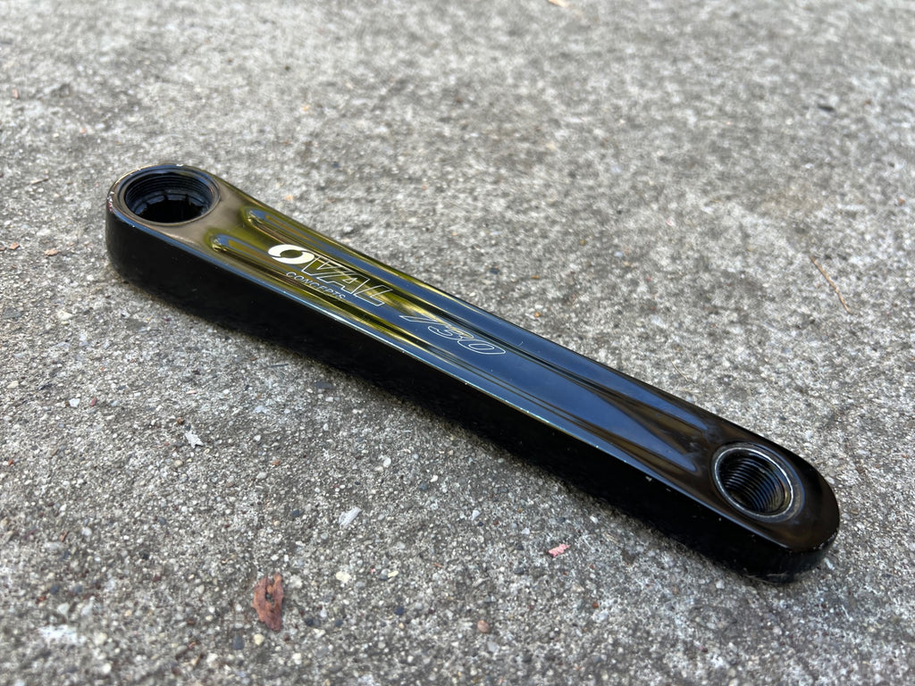 Oval Concepts 730 Crank Arms Cranks 170mm 110 BCD 5 Bolt Road Gravel Bike Black - Image 3