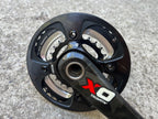 Used SRAM XO Carbon GXP Crankset 175mm 2x10 Double MTB DH 24mm Spindle Black Red-Bicycle Bin