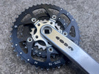 Used Cannondale CODA Crankset 175mm 44/32/22 Triple Silver Vintage Retro MTB USA-Bicycle Bin