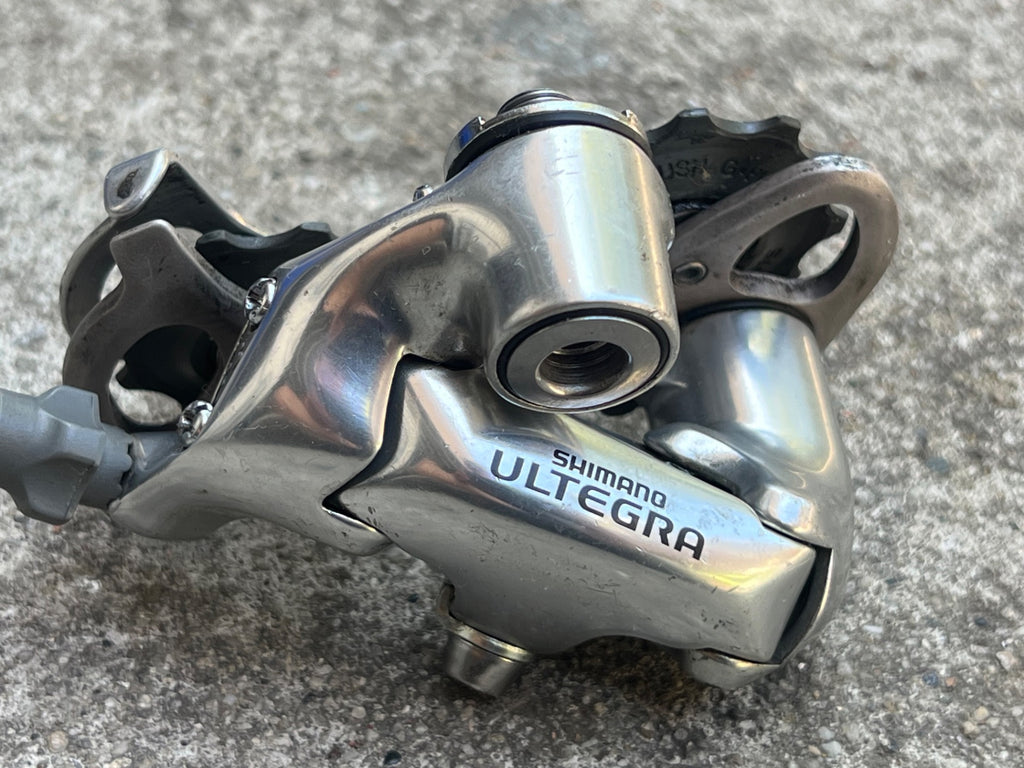 Used Shimano Ultegra RD-6500 9 Speed Short Cage Rear Derailleur Silver Road Vintage-Bicycle Bin