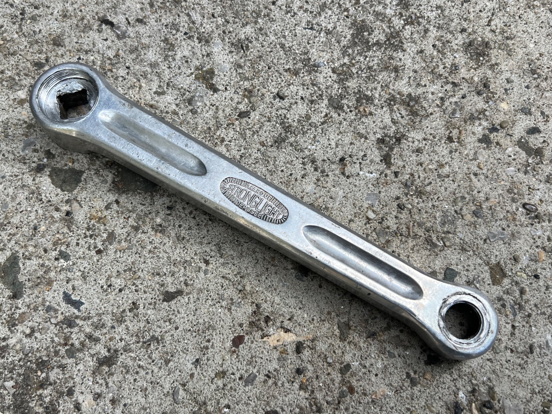 Stronglight 49D 170mm Cranks 50.4 BCD 5 Bolt Vintage Touring Road Bike Retro  - Image 3