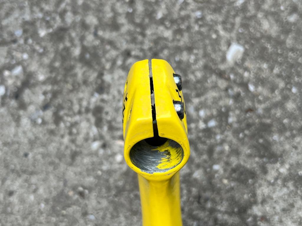3T Mutant Stem 110x25.4mm 1in Threadless Yellow MTB Mountain Bike Aluminum Retro - Image 3