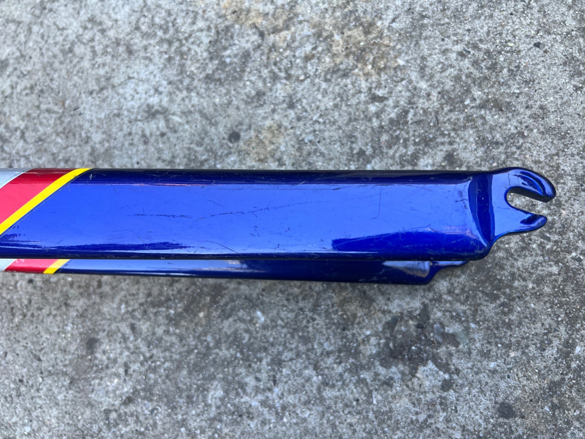 Vintage Carbon 700c Fork 1” 11.75” Threadless Steerer Blue Red Gray Silver Road  - Image 3