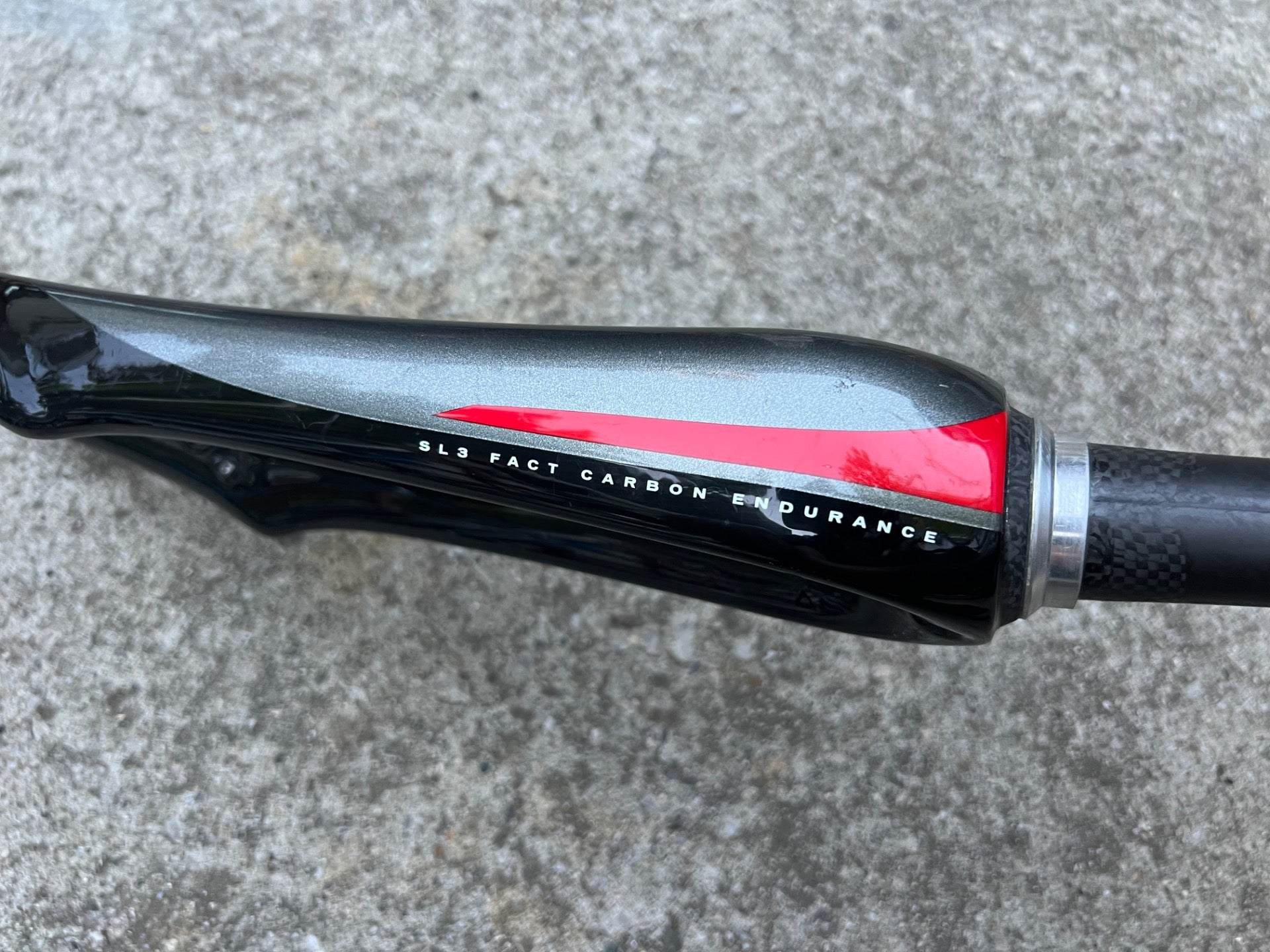 Specialized 700c Carbon Fork 1 1/8” to 1 1/4” Tapered Zertz SL3 Fact Gray Road  - Image 3
