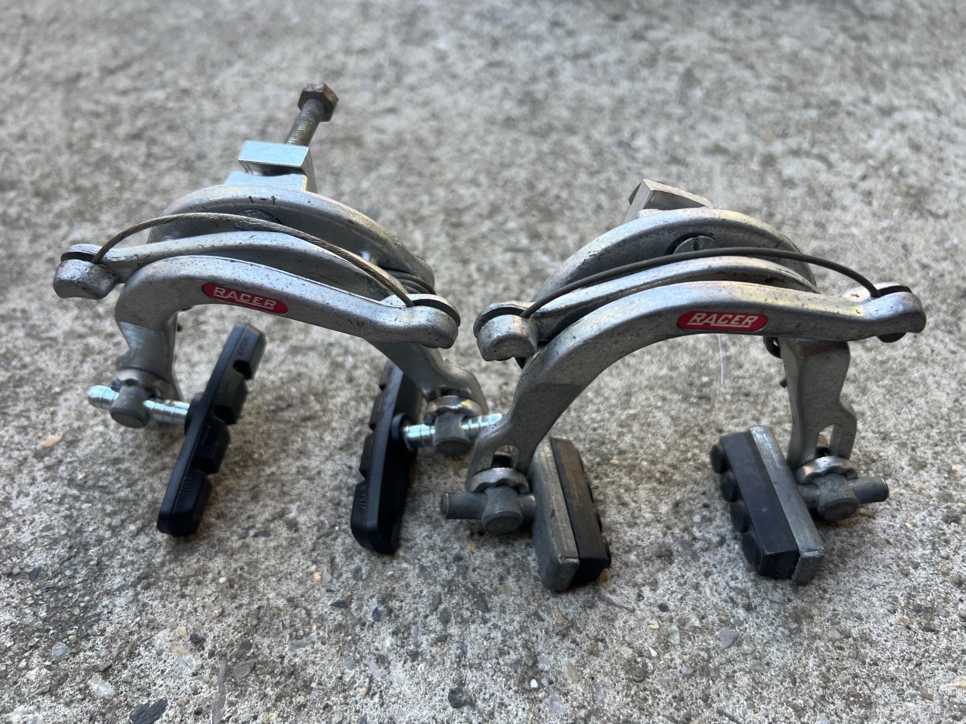 Mafac Racer Modele Depose Brakes Vintage Road Center Pull Silver Retro Touring - Image 3