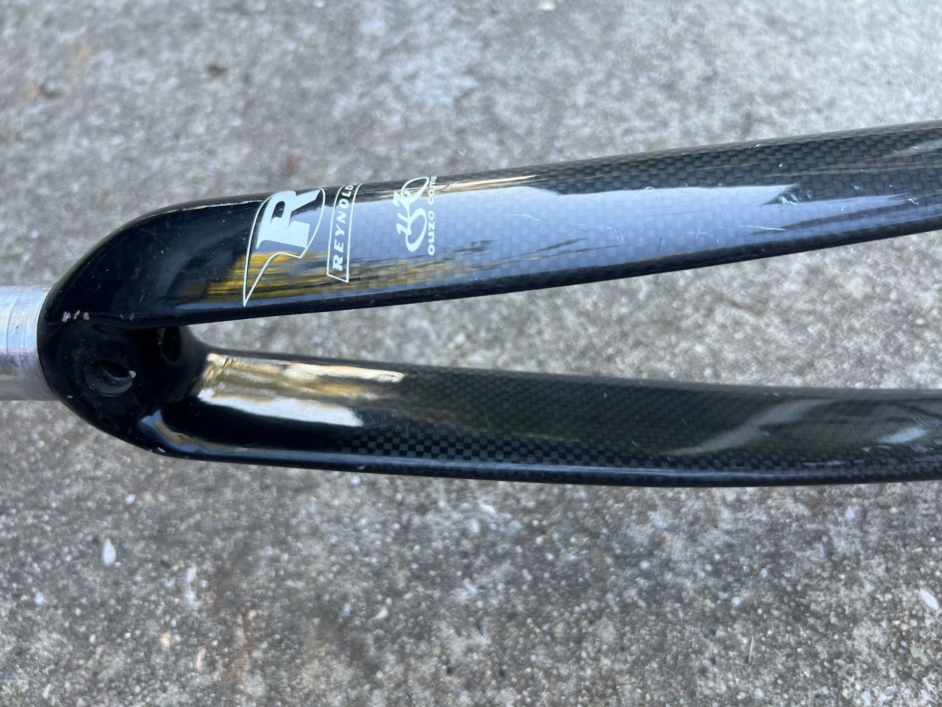 Reynolds Carbon 700c Fork 1 1/8” 9” Threadless Steerer Ouzo Comp ii 2 Black Road - Image 3