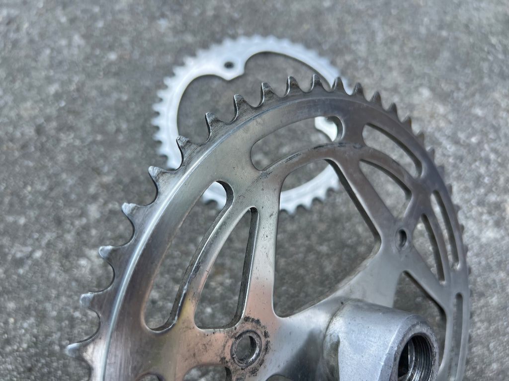 Used SR Melt Forged Crankset 3 Bolt 39/52 Double Vintage Road Bike Touring-Bicycle Bin