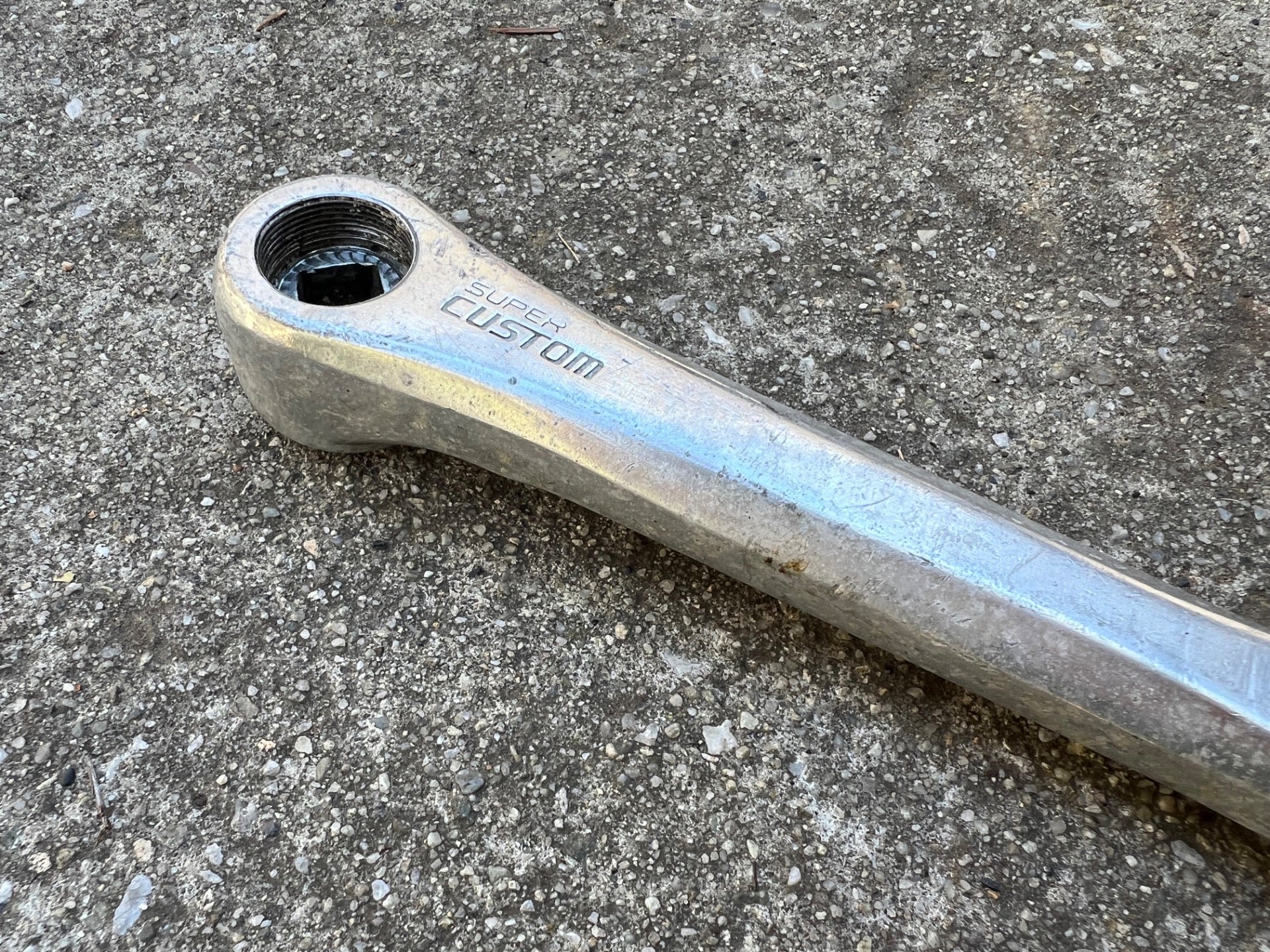 SR Super Custom Crankset 52/40T 170mm Silver Double Vintage Retro Road Touring  - Image 3
