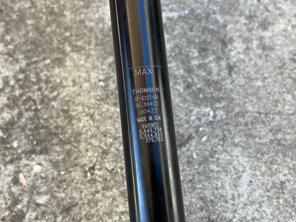 Thomson E127 30.9x410mm Seatpost Black MTB Mountain Bike Setback Uncut