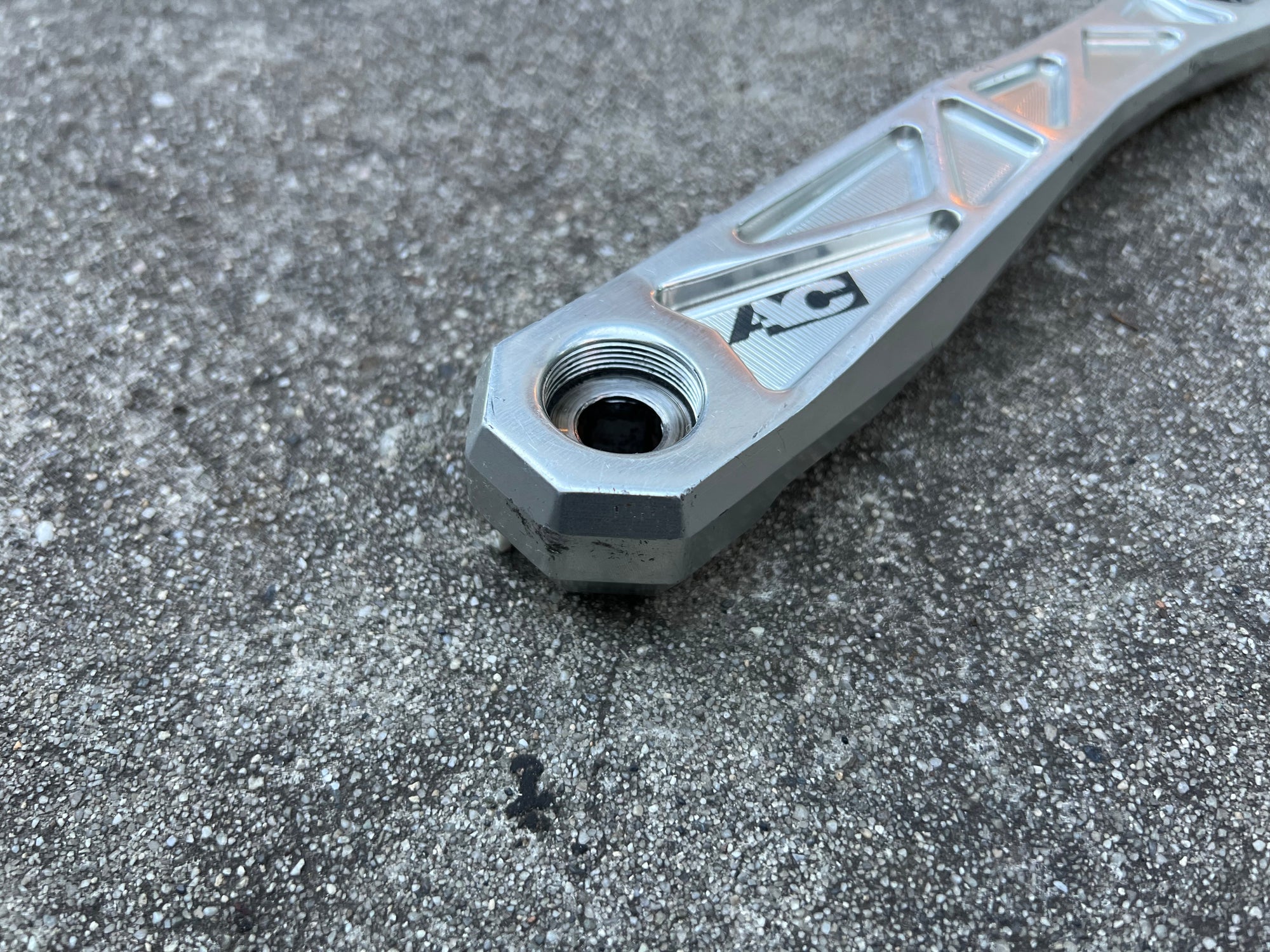 AC Adventure Components Non Drive Side Crank Arm 175mm Silver Forged Vintage MTB